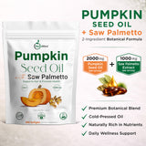 NutraVora Saw Palmetto & Pumpkin Seed Oil Softgels side view