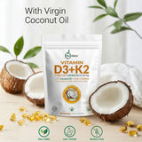 NutraVora Vitamin D3 + K2 Softgels softgel close-up