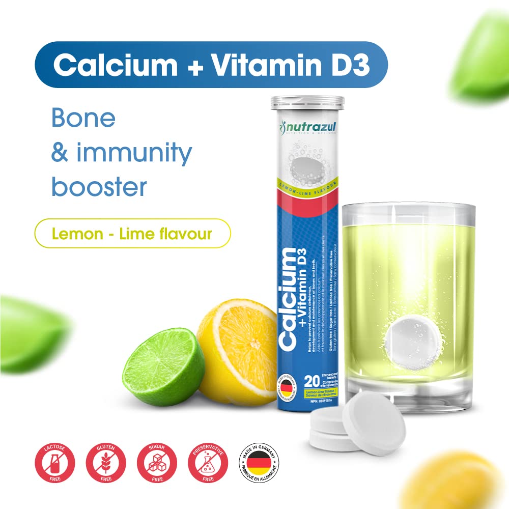 Nutrazul Calcium + Vitamin D3 effervescent tablets packaging