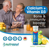 Nutrazul Calcium + Vitamin D3 effervescent tablets side view
