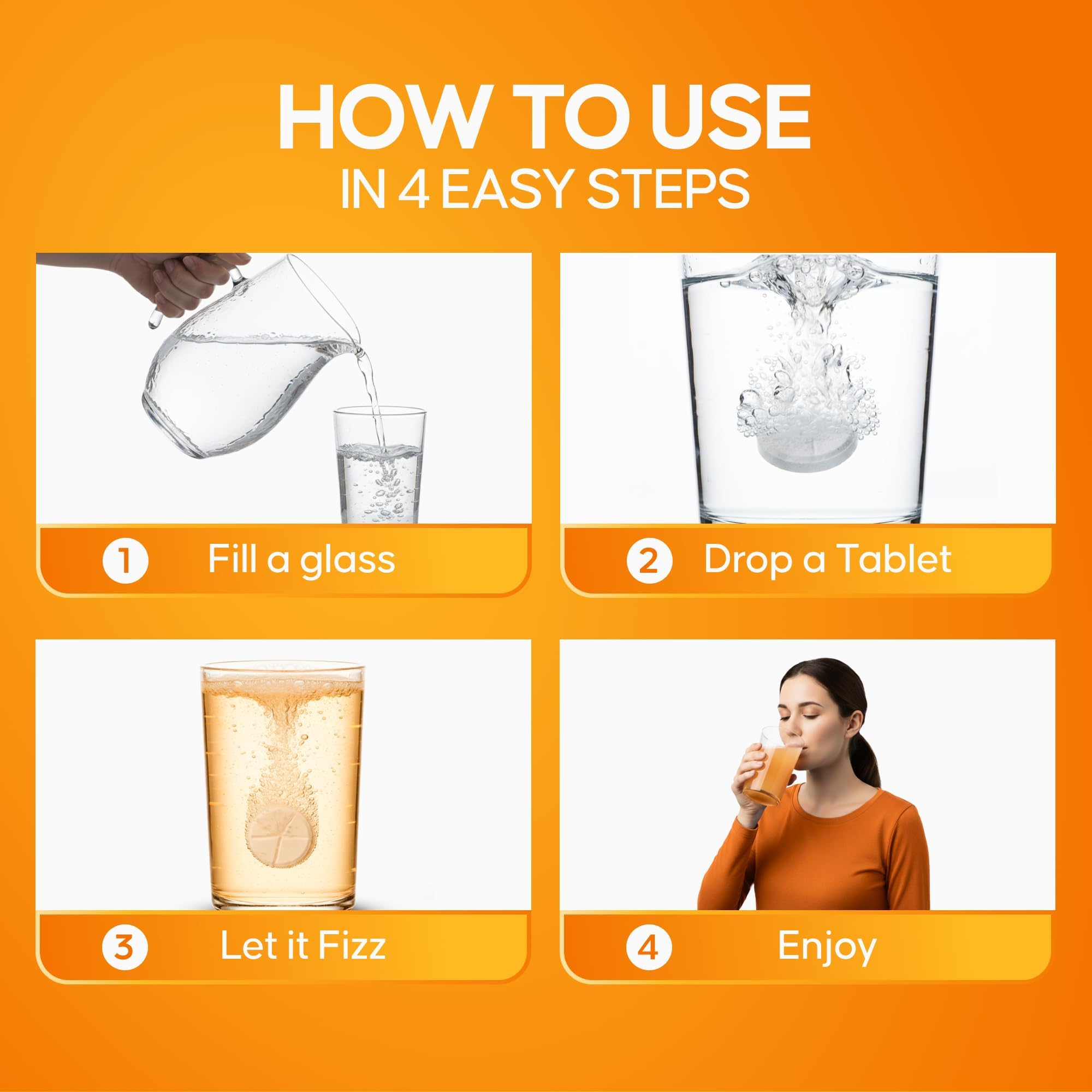 nutrazul daily wellness Triple Action Effervescent Tablets with glass of water