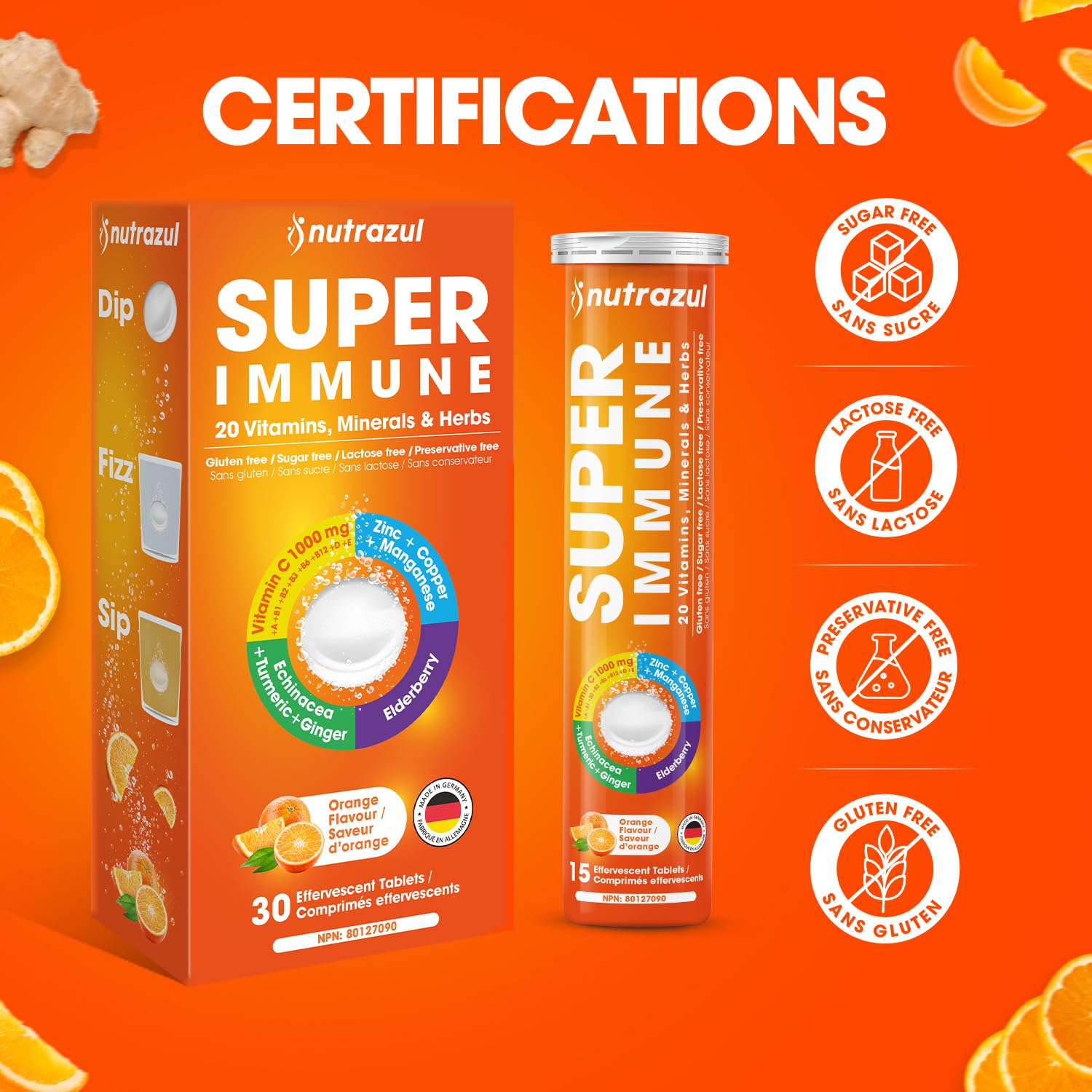 nutrazul Effervescent Vitamin C Tablets lifestyle scene