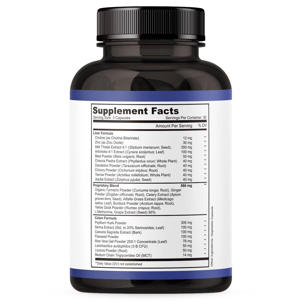 Nutreb Milk Thistle supplement packaging details