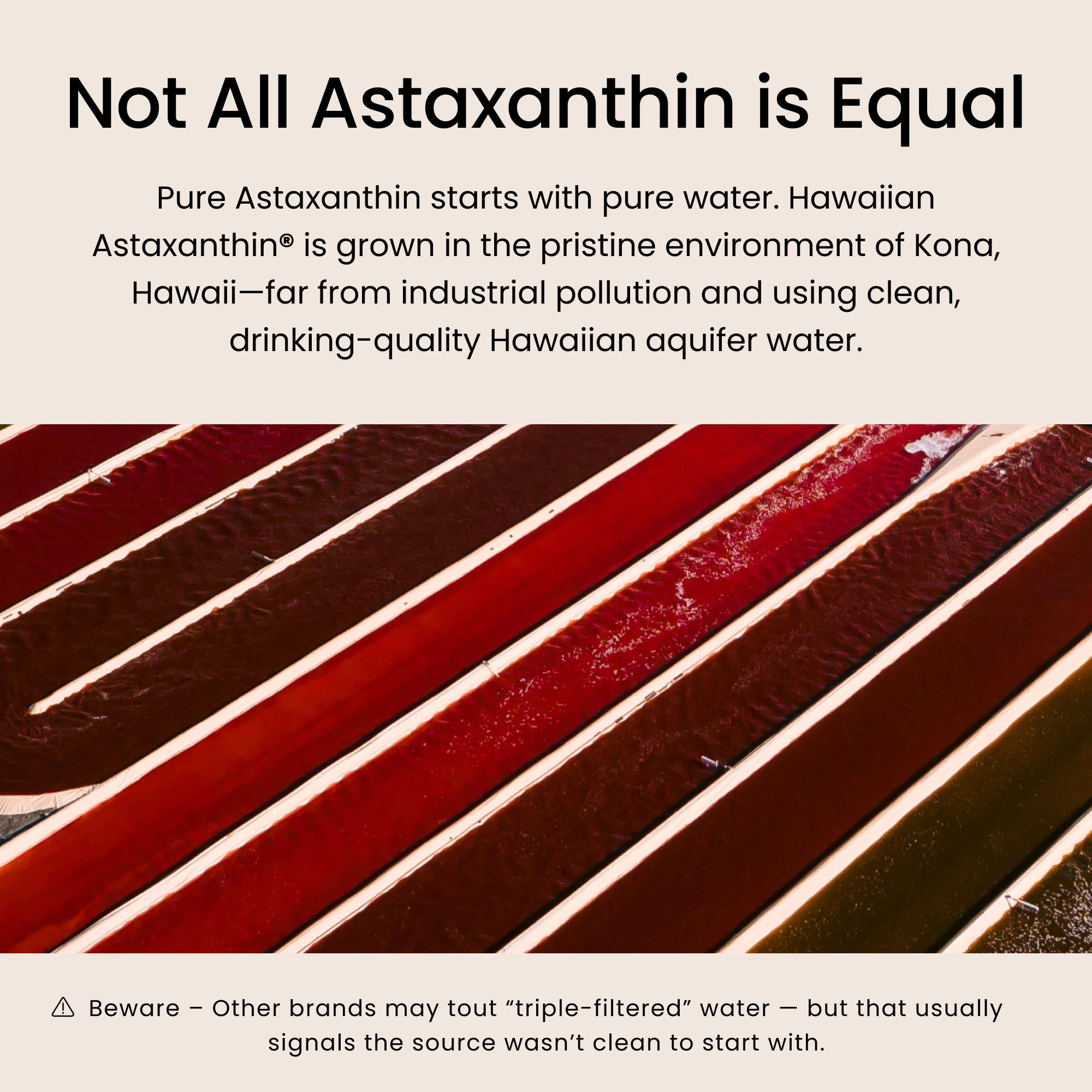 Nutrex Hawaii Astaxanthin supplement ingredients list on packaging
