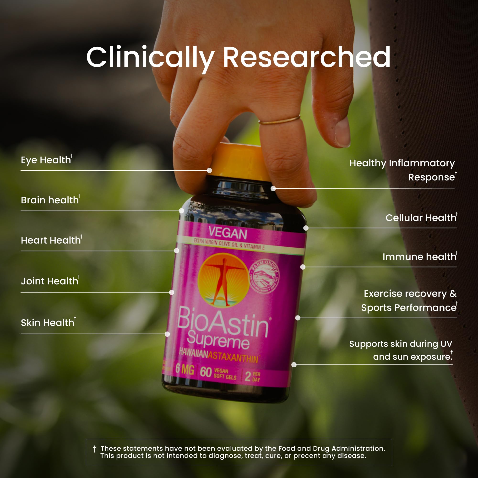 Nutrex Hawaii BioAstin Astaxanthin 82g back view