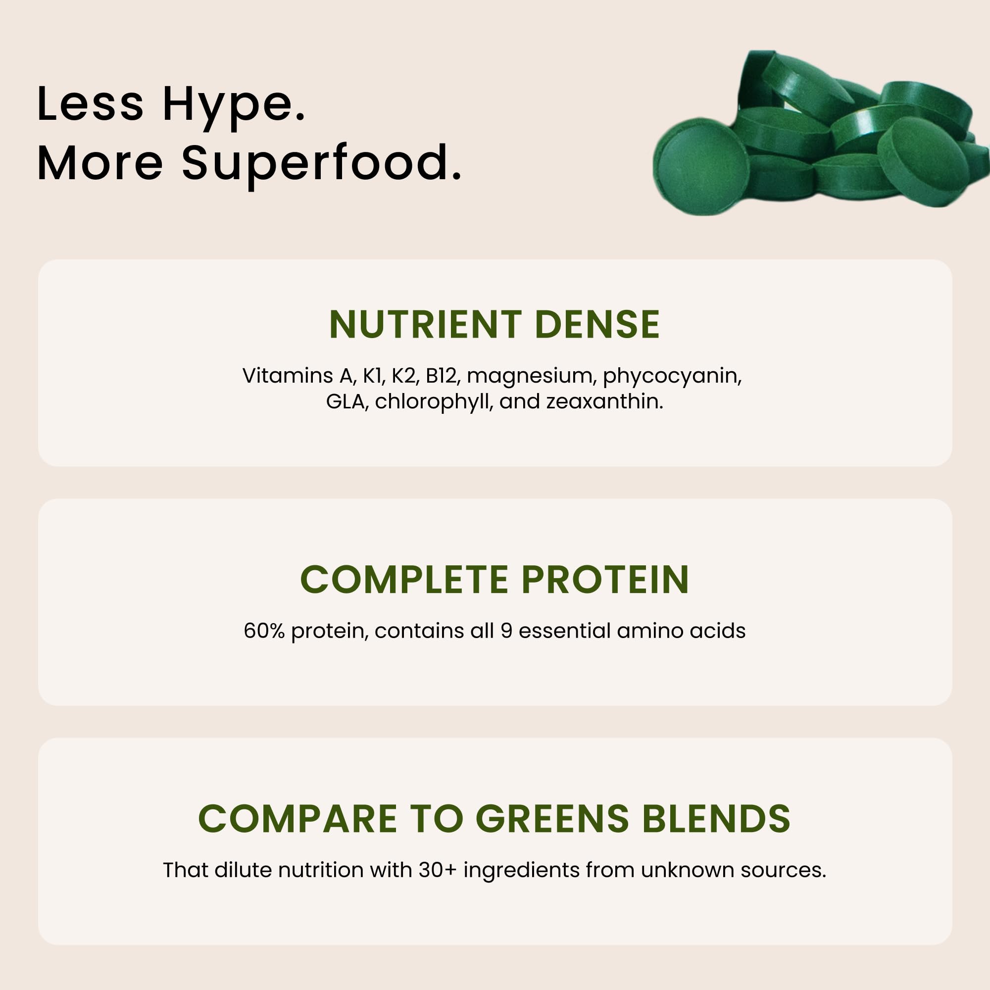 Nutrex Hawaii Spirulina Powder scoop with powder