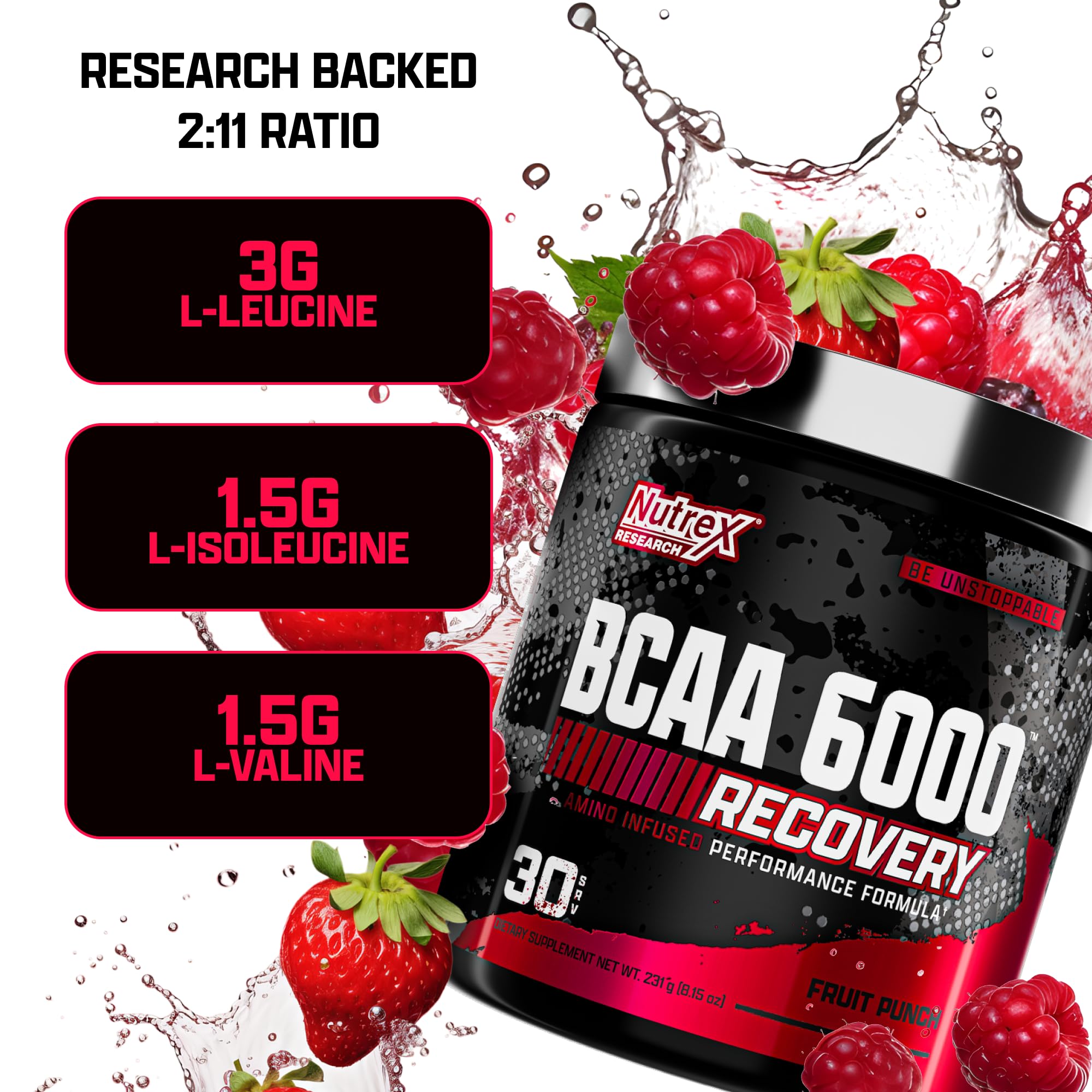 Nutrex Research BCAAs powder in watermelon flavour