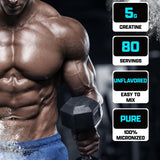 Nutrex Research Creatine Monohydrate 400g powder mixed in a glass
