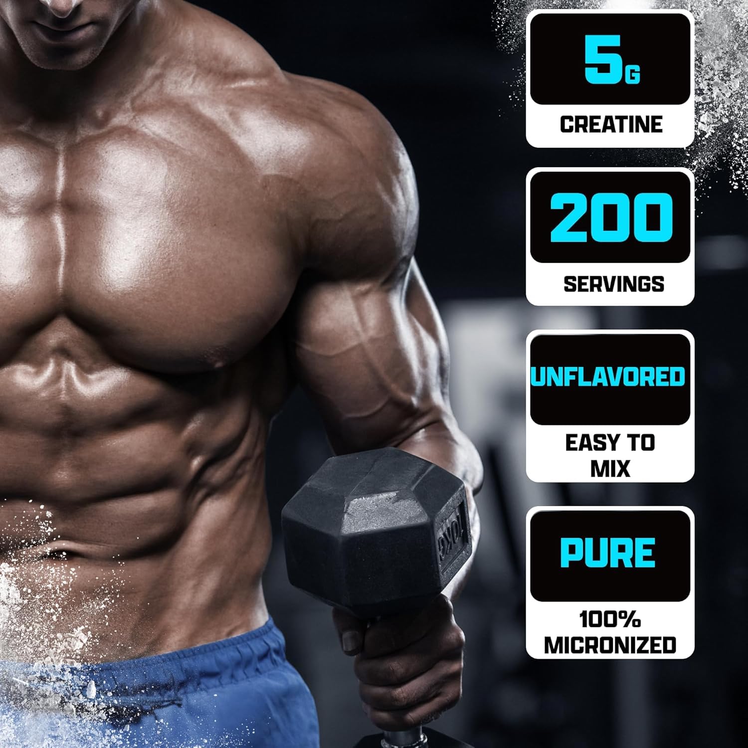 Nutrex Research Creatine Monohydrate 5g serving scoop