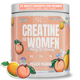 Nutrex Research Creatine Monohydrate for Women 369g Peach Mango front view