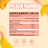 Nutrex Research Creatine Monohydrate for Women 369g Peach Mango in a glass