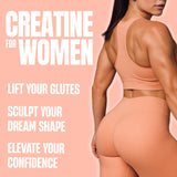 Nutrex Research Creatine Monohydrate for Women 369g Peach Mango mixed with water