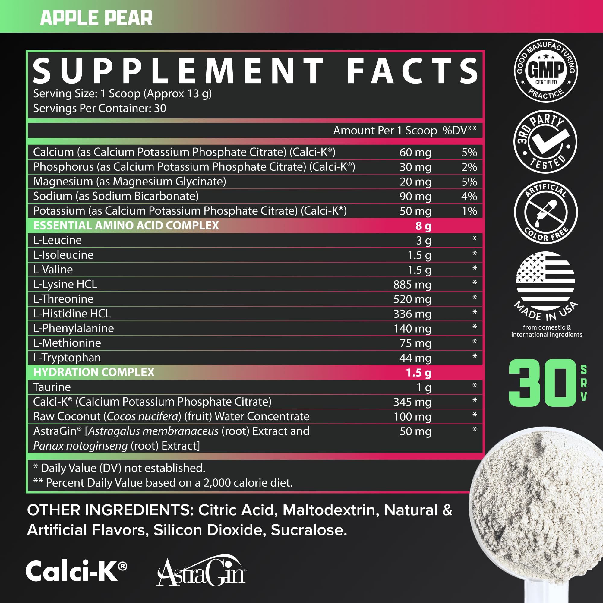 Nutrex Research EAA Supplement 390g on a gym bench