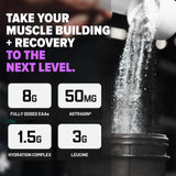 Nutrex Research EAA Supplement on workout bench
