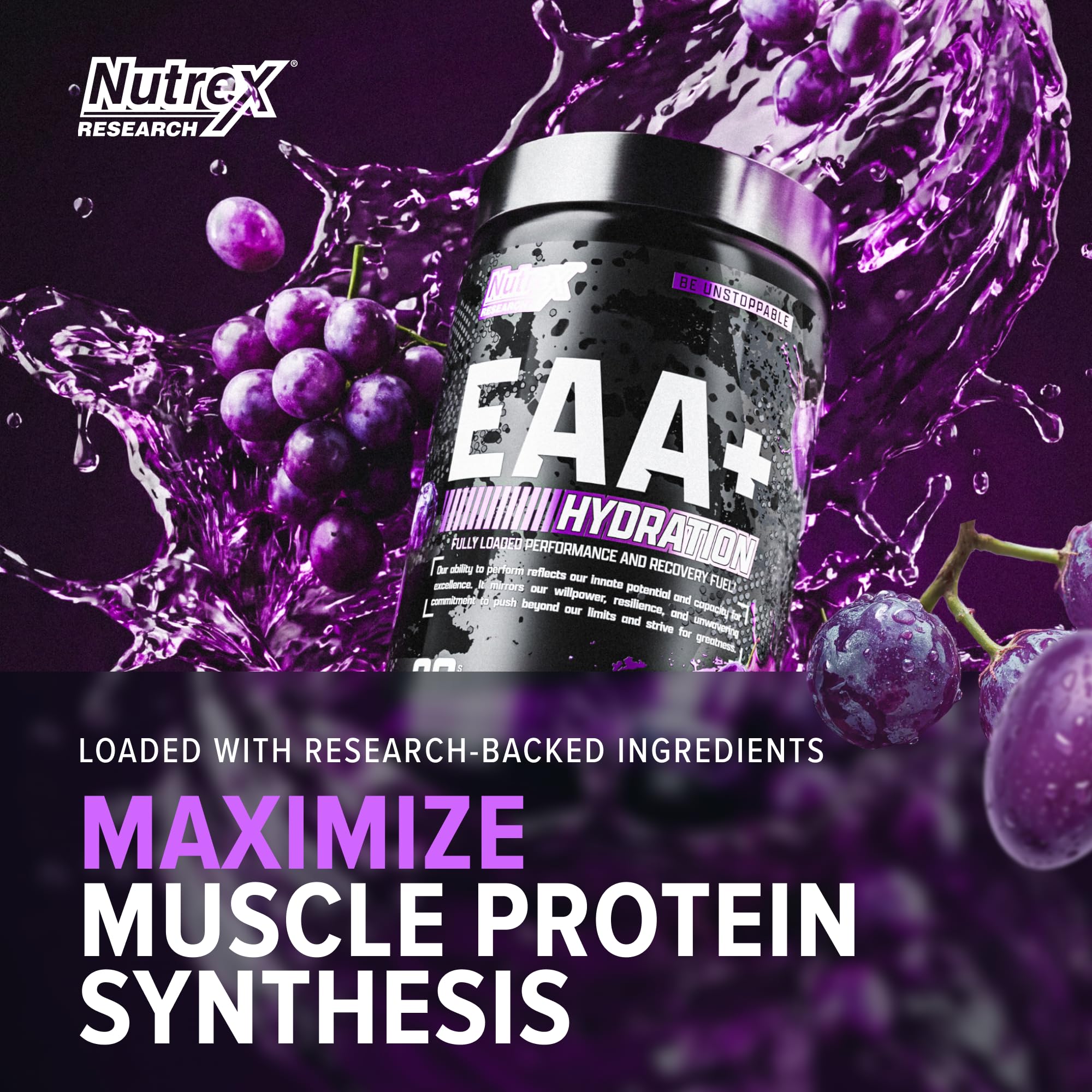 Nutrex Research EAA Supplement packaging side view