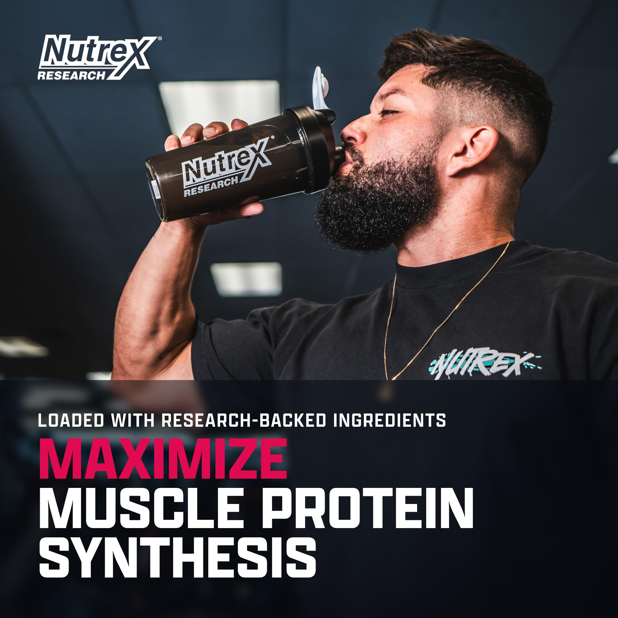 Nutrex Research EAA Supplement packaging side view