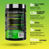 Nutrex Research EAA Supplement side view showing nutritional information