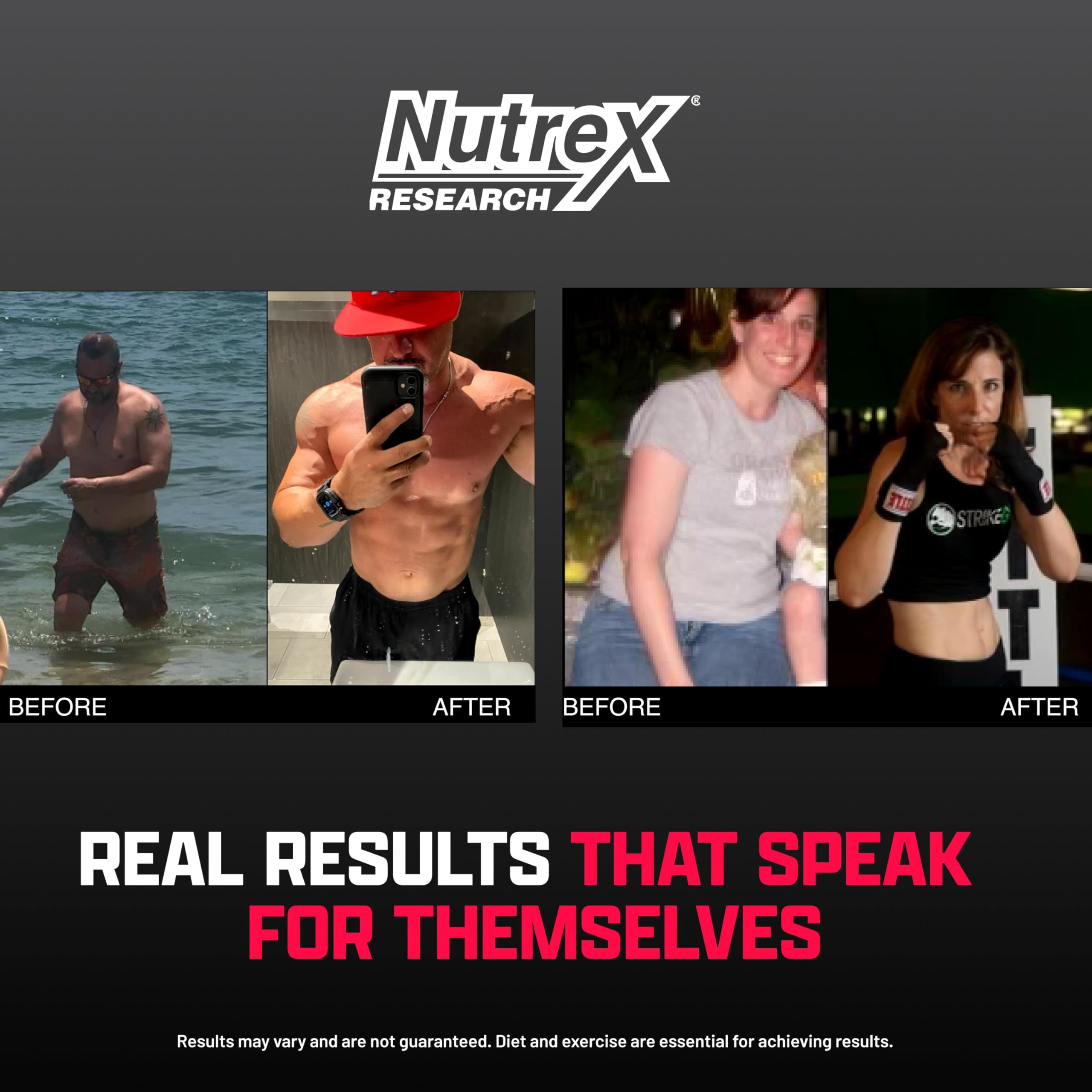 Nutrex Research Fat Burner Liquid Capsules on a kitchen counter