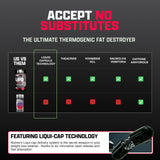 Nutrex Research Fat Burner Liquid Capsules side view showing capsule