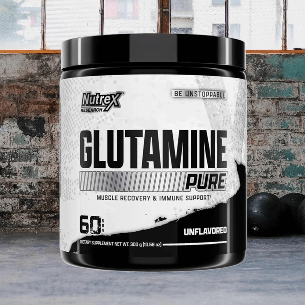 Nutrex Research L-Glutamine Powder 312g packaging
