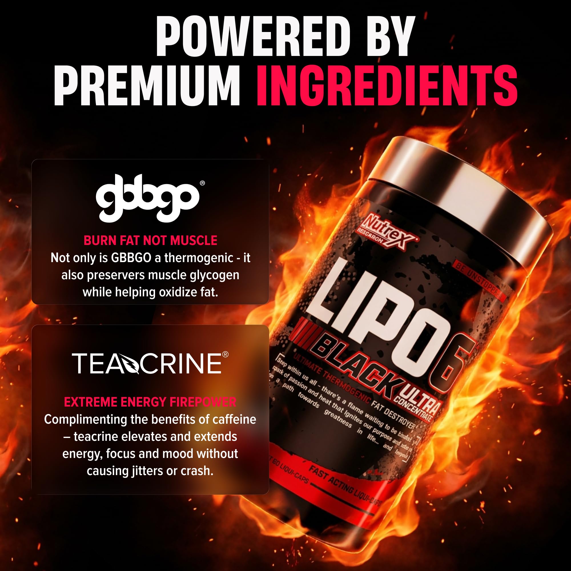 Nutrex Research LIPO 6 BLACK Fat Burner ingredients list