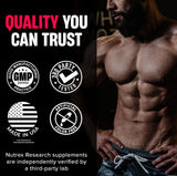 Nutrex Research LIPO 6 BLACK Fat Burner on a gym bench
