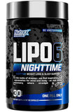 Nutrex Research LIPO-6 Black Nighttime supplement capsule close-up