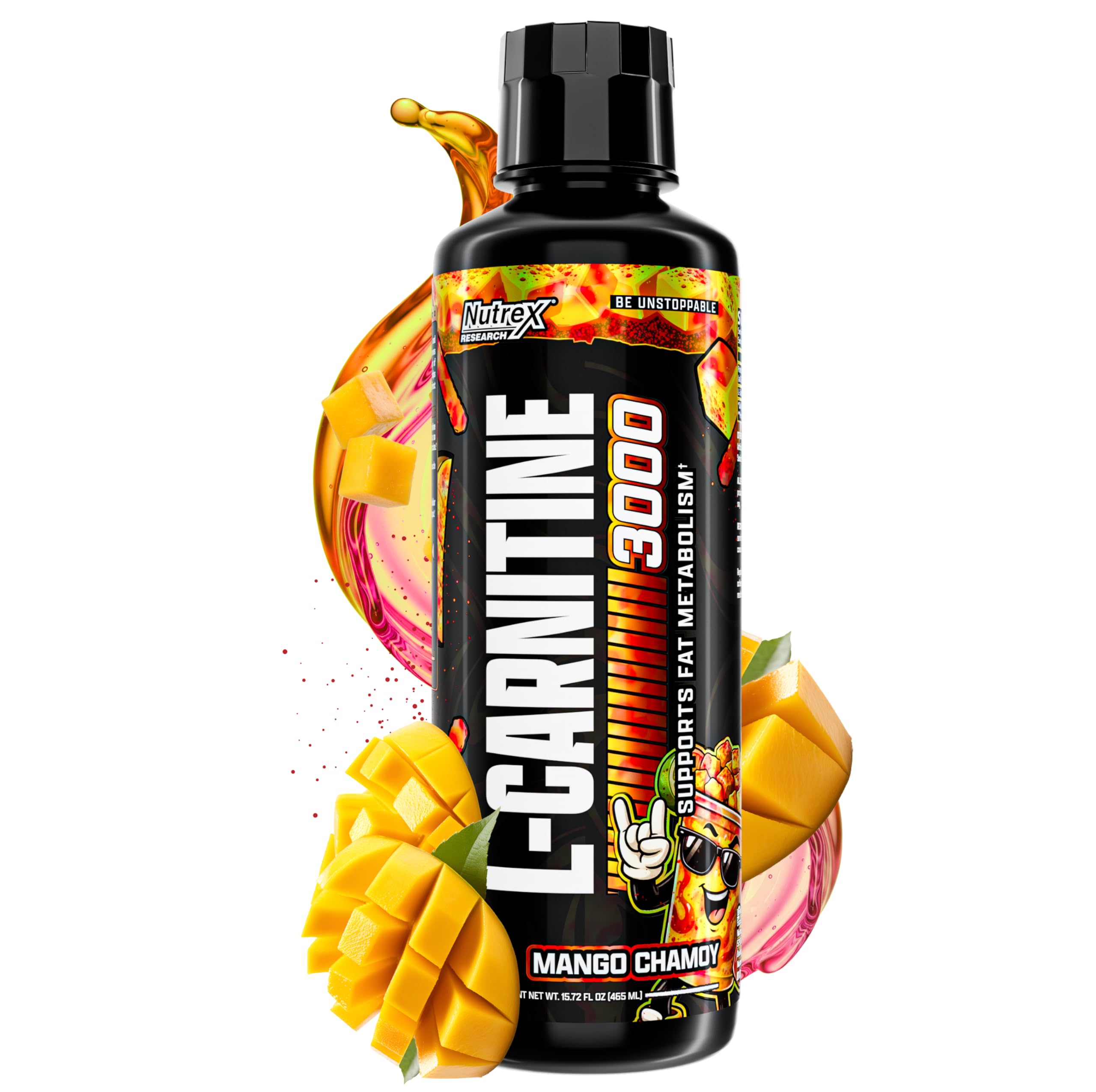 Nutrex Research Liquid L-Carnitine 454g bottle front view