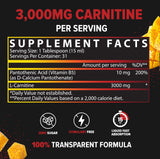 Nutrex Research Liquid L-Carnitine 454g bottle side view