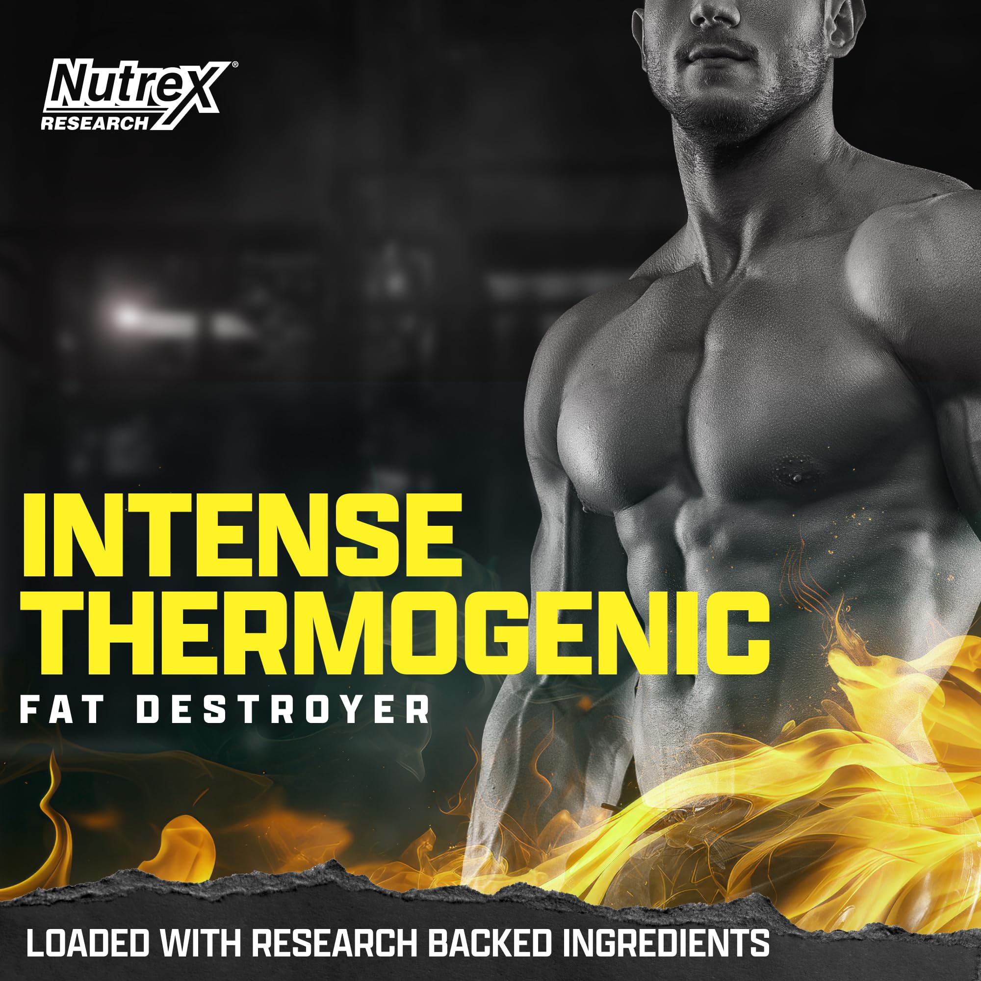 Nutrex Research Thermogenic Fat Burner Capsules side view