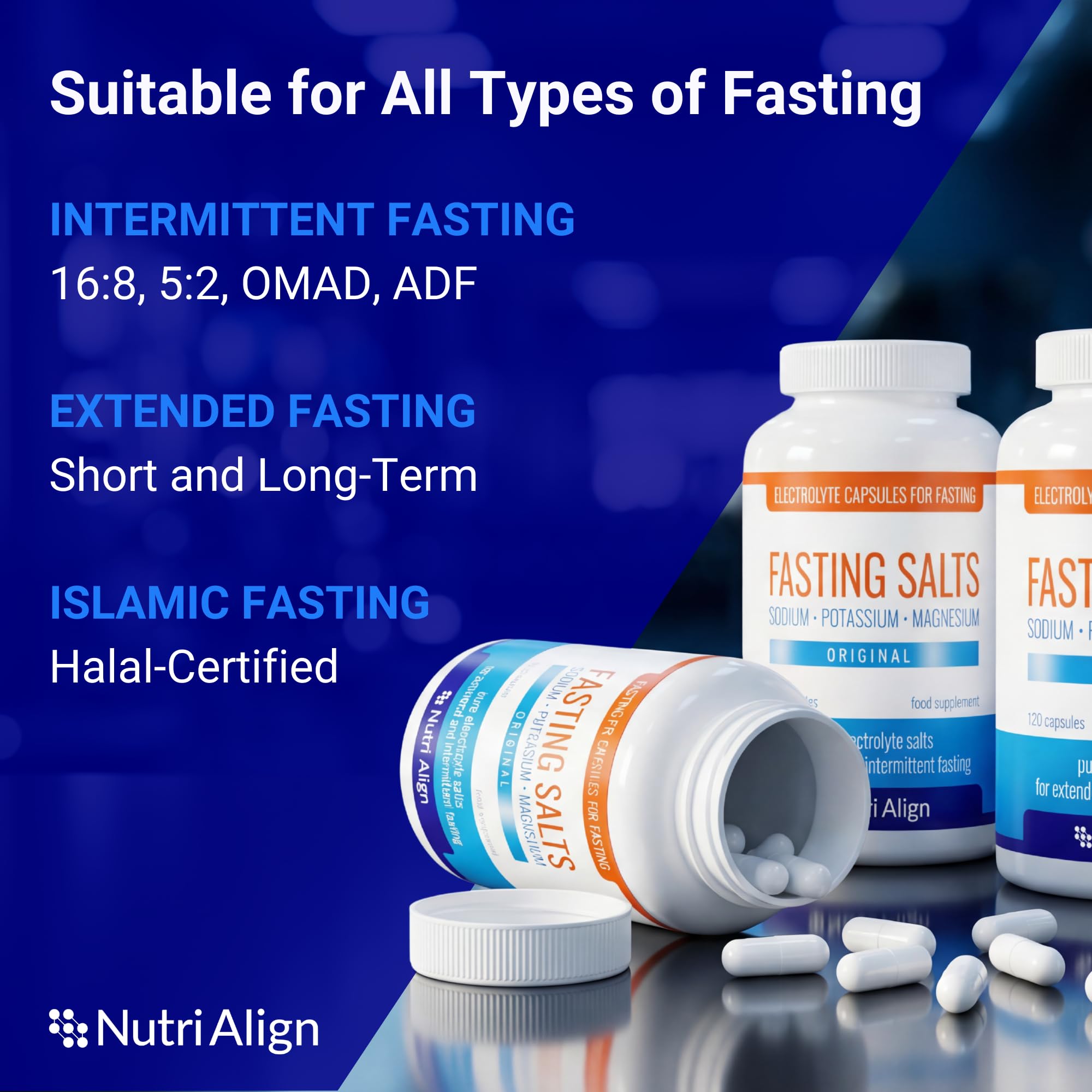 Nutri-Align Fasting Salts Electrolyte Capsules packaging