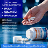 Nutri-Align Fasting Salts Electrolyte Capsules with dosage instructions