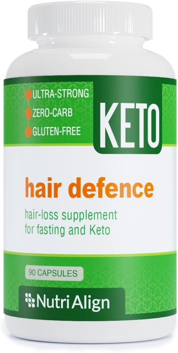 Nutri-Align Hair Defense Biotin Supplement 90 capsules front view