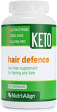 Nutri-Align Hair Defense Biotin Supplement 90 capsules front view
