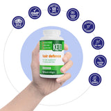 Nutri-Align Hair Defense Biotin Supplement bottle with measuring scoop