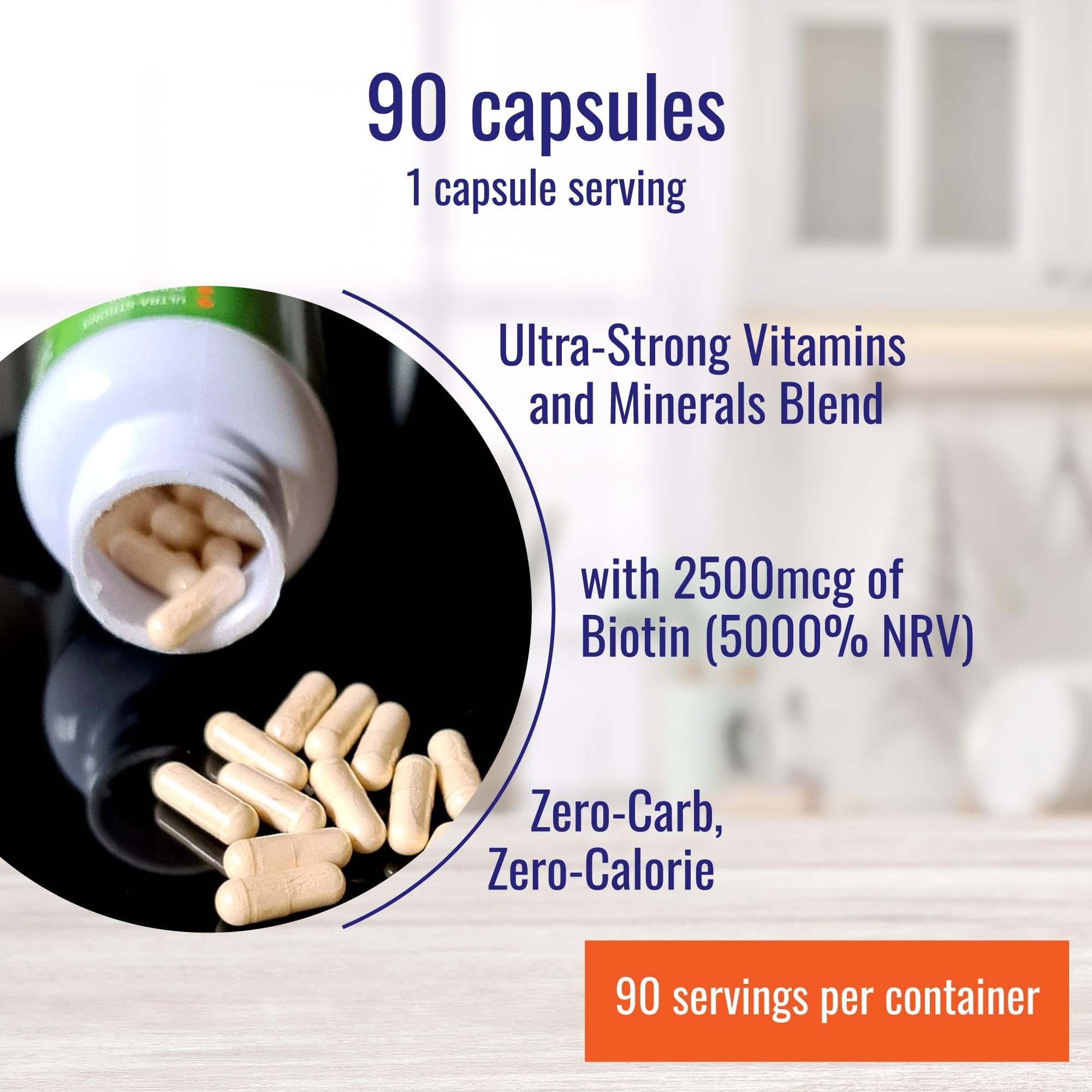 Nutri-Align Hair Defense Biotin Supplement ingredients list