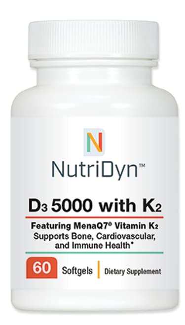 Nutri-Dyn Vitamin D3 & K2 Combination 23g capsule bottle front view
