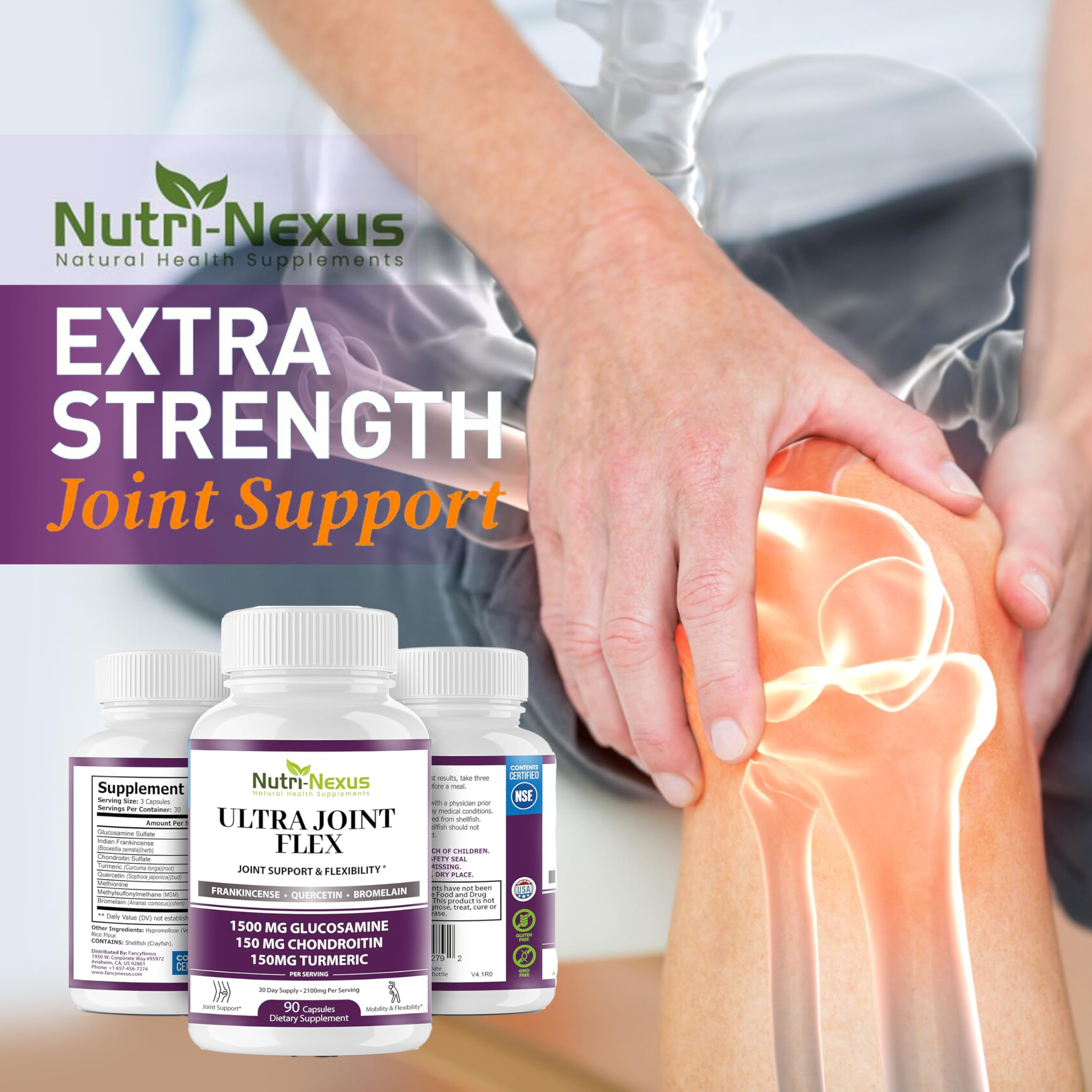 NUTRI-NEXUS Ultra Joint Flex supplement side view