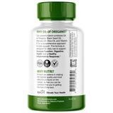 Nutri Oregano Oil Softgels displayed with herbs