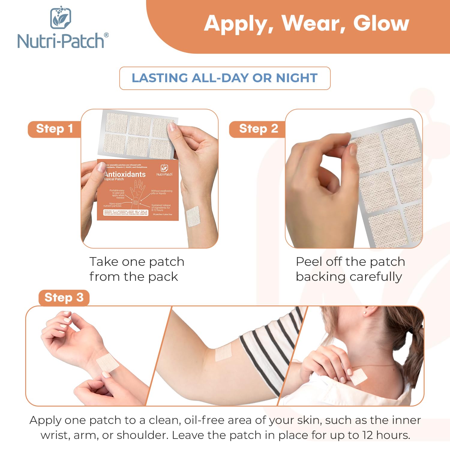 NUTRI-PATCH Vitamin C Wearable Patches ingredients list