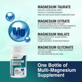 NUTRI POTENTIA Magnesium Complex capsules on a wooden table