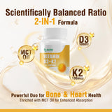 NUTRI POTENTIA Vitamin D3 & K2 soft capsules close-up