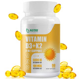 NUTRI POTENTIA Vitamin D3 & K2 soft capsules front view