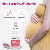 NUTRI- Prenatal Multi Vitamin Chewable displayed with other health supplements