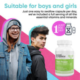 NUTRI- RESEARCH Teen Multivitamin capsules close-up