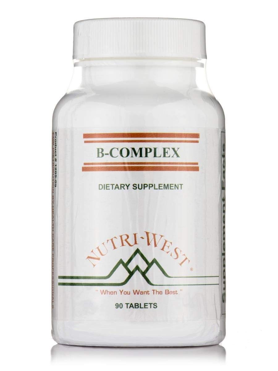 Nutri-West B-Complex Supplement 90 Tablets front view