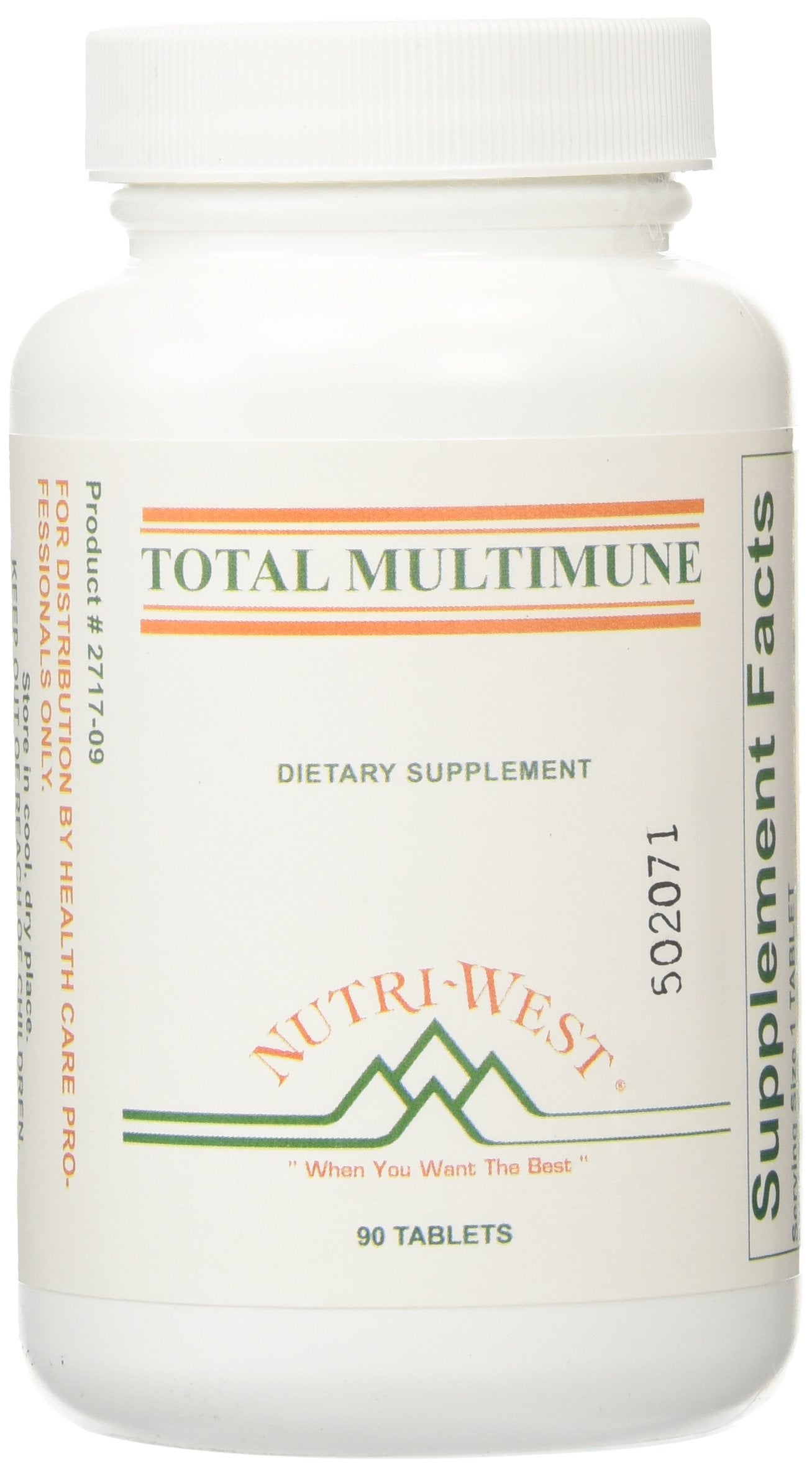 Nutri-West Blended Vitamin & Mineral Supplement 132g tablet front view