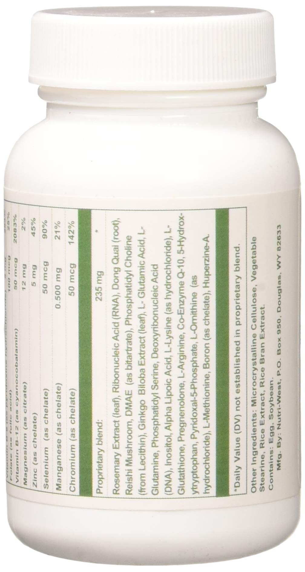 Nutri-West Blended Vitamin & Mineral Supplement packaging details