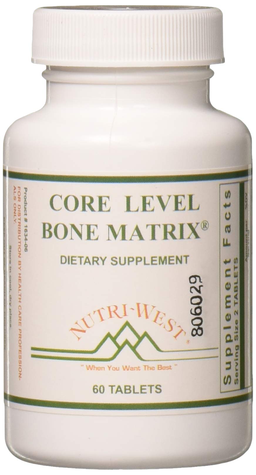 Nutri-West Core Level Bone Matrix 60 Tablets front view