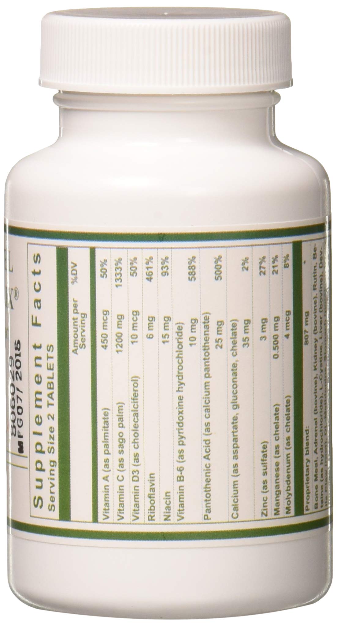 Nutri-West Core Level Bone Matrix packaging with nutritional information